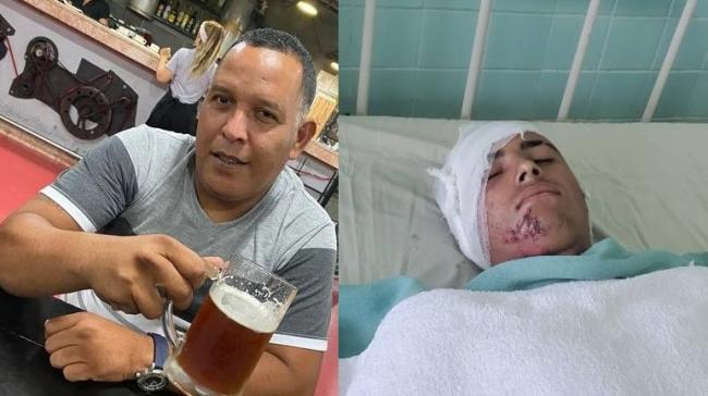 El fallecido Lester Morales Rodríguez y Manuel Alejandro Contino Abreus durante su recuperación en Cienfuegos.