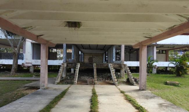 Ruinas de la Escuela Vocacional Carlos Marx, Matanzas.