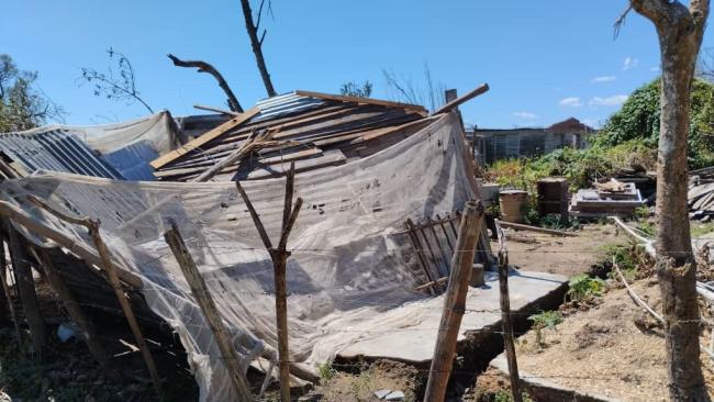 Casas destruidas en San Juan y Martínez, Pinar del Río, por el azote del huracán Ian.