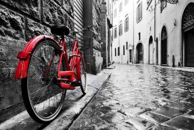 Bicicleta roja.