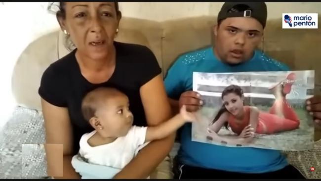 Familia de la joven migrante cubana fallecida.