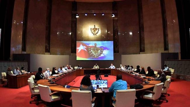 Reunión del Consejo de Estado de la República de Cuba.