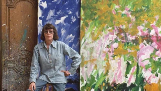 Joan Mitchell en su estudio.