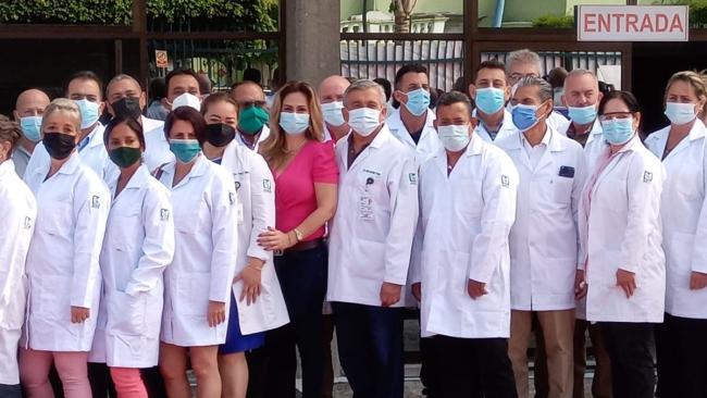 Médicos cubanos desplegados en el estado mexicano de Nayarit.