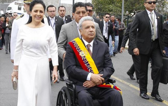 Lenín Moreno durante su presidencia, 2019.