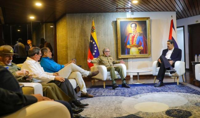 Raúl Castro y Nicolás Maduro, Caracas, 6 de marzo de 2023.
