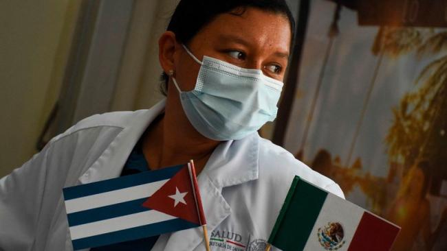 Médica cubana en México.