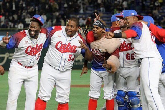 Integrantes del equipo Cuba al Clásico Mundial de Béisbol.