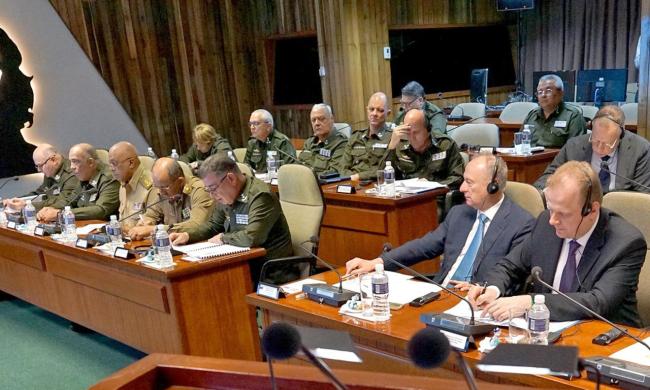 Reunión de las máximas autoridades de los aparatos represivos de Rusia y Cuba en La Habana.