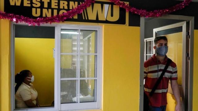 Una oficina de Western Union en Cuba, hace unos meses.