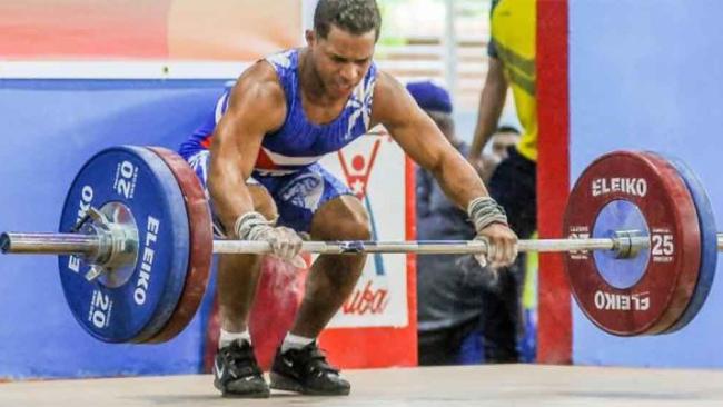 El pesista cubano Arley Calderón, uno de los medallistas en el Panamericano.