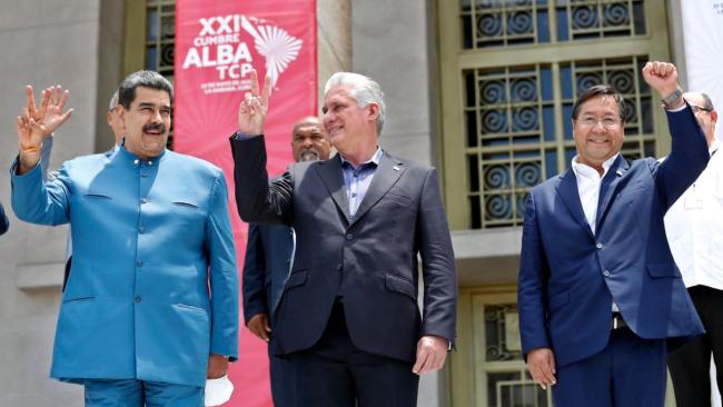 Nicolás Maduro, Miguel Díaz-Canel y Luis Arce en La Habana. Mayo de 2022.