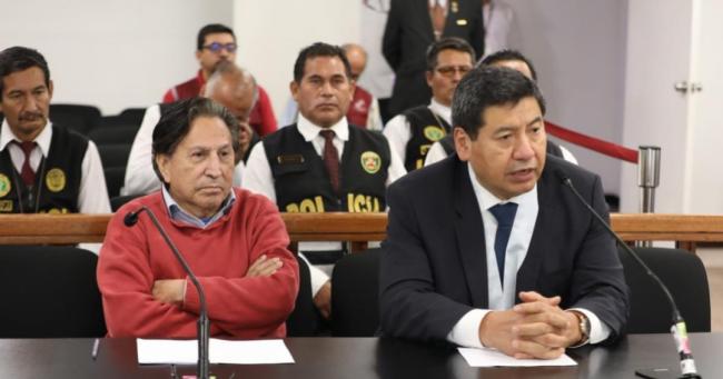 El expresidente Alejandro Toledo a su llegada a Perú, extraditado de EEUU. 