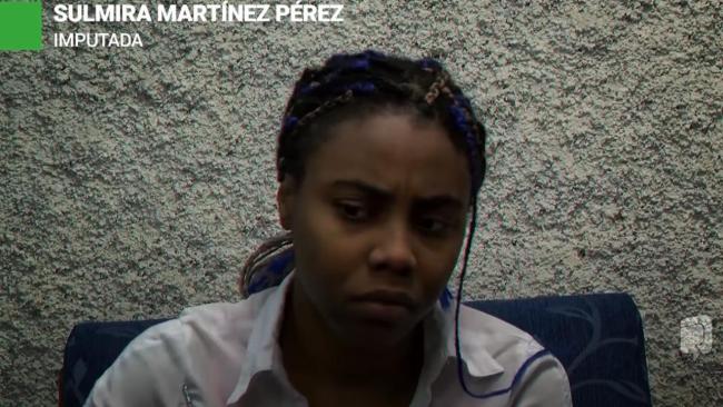 La influencer cubana Sulmira Martínez Pérez expuesta en la televisión.