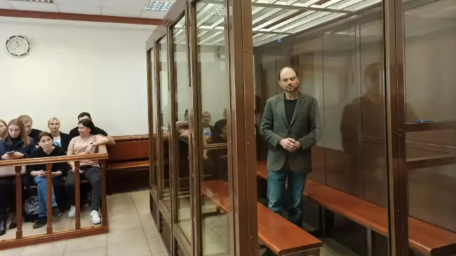 Vladimir Kara-Murza durante el juicio.
