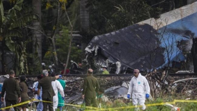 Lugar donde cayó el avión accidentado en Cuba el 18 de mayo de 2018.