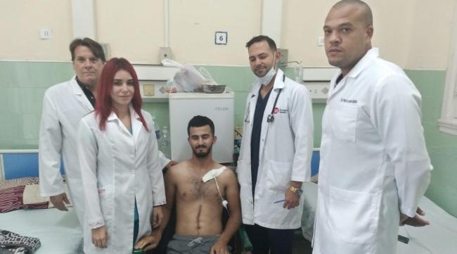 Majdi Jabareen, el estudiante palestino de medicina antes de recibir el alta médica.