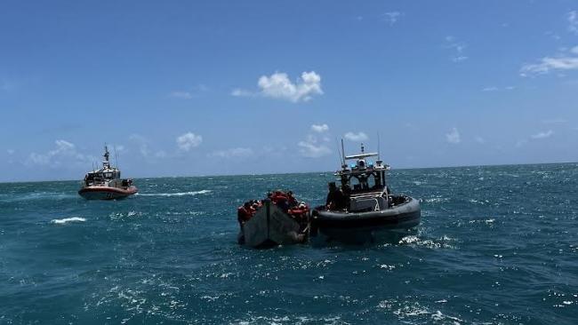 Rescate de balseros cubanos.
