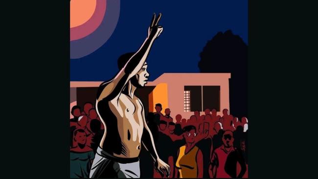 Protesta en Caimanera. Ilustración.