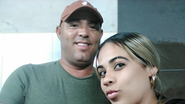 El preso del 11J Maykel Puig Bergolla y su esposa Saily Núñez.