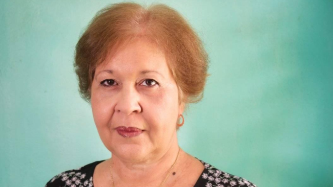 La profesora cubana Alina Bárbara López Hernández.