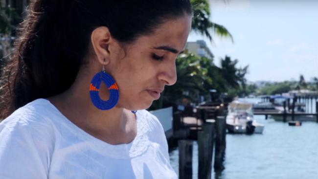 La activista Anamely Ramos en una imagen de 'Mujeres que sueñan un país', de Fernando Fraguela. Captura de pantalla.