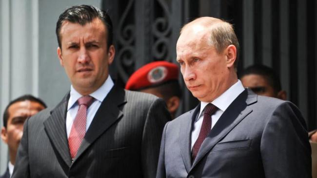 Tareck El Aissami y Vladimir Putin, 2010.