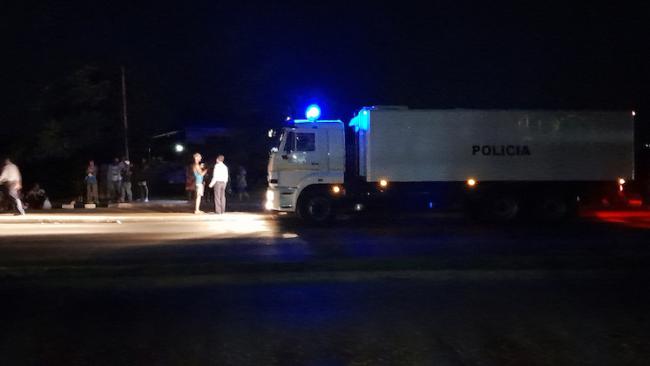 Recogida policial en Playa, La Habana.