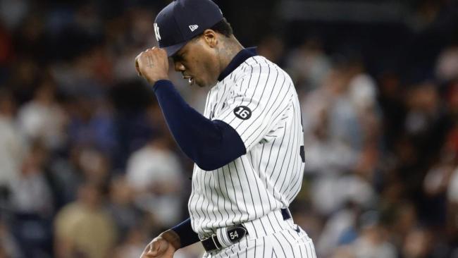 El pelotero cubano Aroldis Chapman.