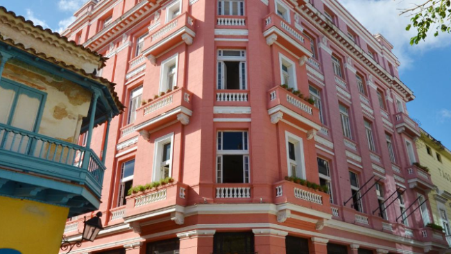 Hotel Ambos Mundos en La Habana Vieja.
