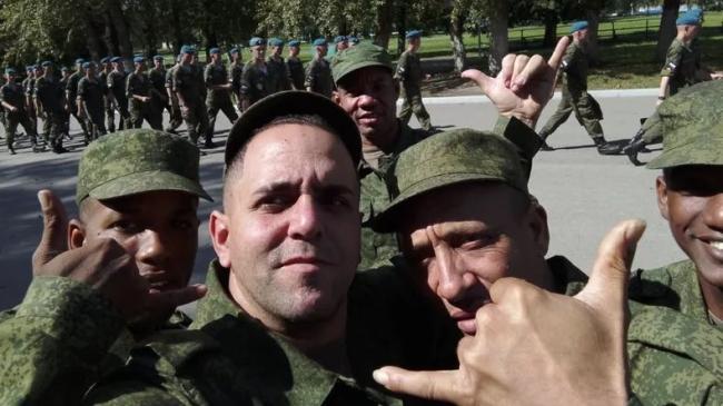 Mercenarios cubanos a las órdenes de Rusia.