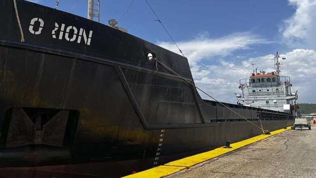 Barco Orion, encargado del traslado de cargas a Cuba desde México.