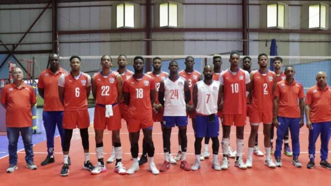 Selección nacional masculina de voleibol de Cuba.
