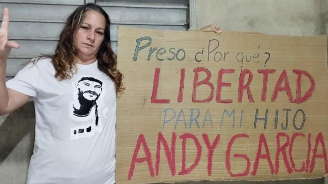 Madre del preso político Andy García Lorenzo.