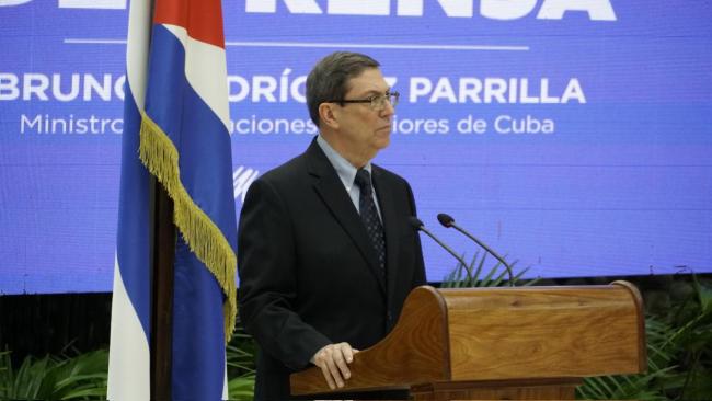 Bruno Rodríguez Parrilla, canciller del Gobierno cubano.
