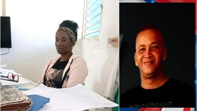 La maestra Ailén García Jiménez y un policía asesinados este fin de semana en Cuba.