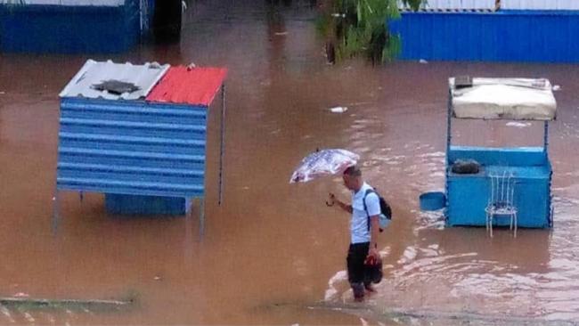Inundaciones en La Habana.