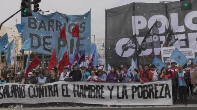 Manifestaciones en Argentina.