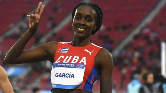 La velocista cubana Yuniesleidy de la Caridad García.