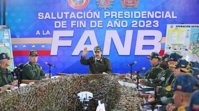Nicolás Maduro al anunciar los ejercicios militares.