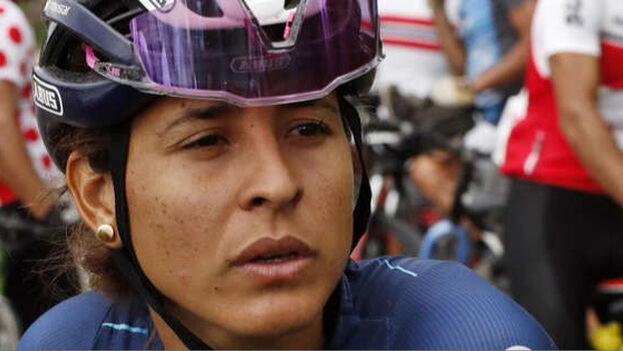 La ciclista cubana Arlenis Sierra.