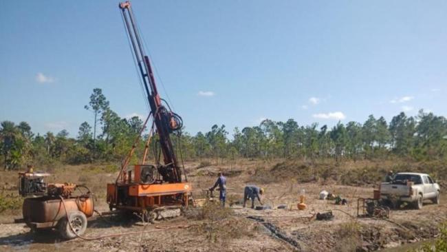 Trabajos de prospección de la minera Antilles Gold en El Pilar, Ciego de Ávila.