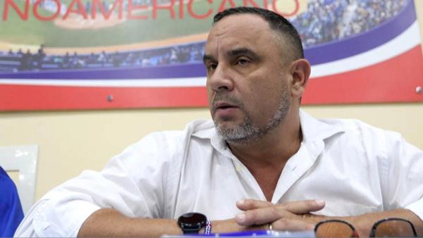 El presidente de la estatal Federación Cubana de Béisbol, Juan Reinaldo Pérez Pardo.