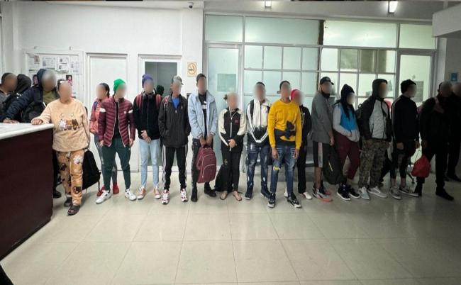 Los 22 migrantes cubanos detenidos en México.
