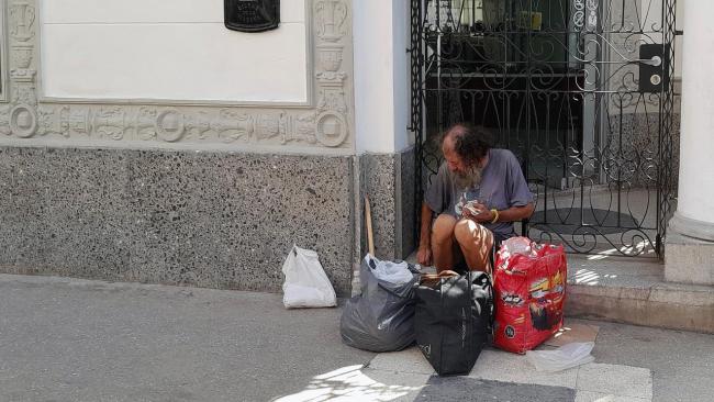 Un anciano en Cuba.