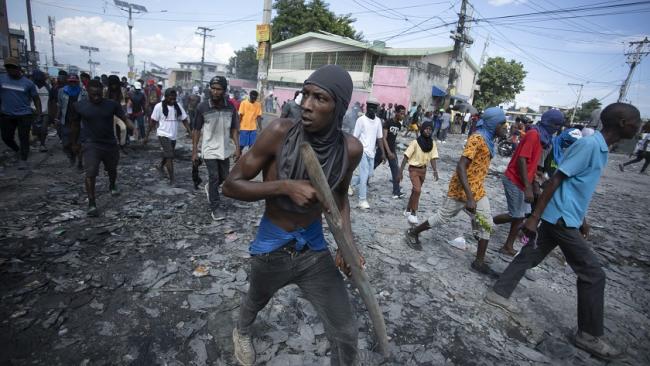 Violencia en las calles haitianas.