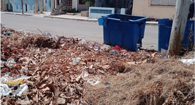 Microvertedero de basura en Cienfuegos.
