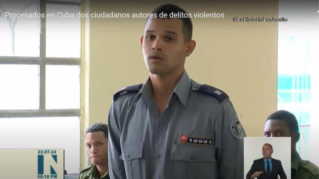 Juicio contra dos acusados de robo con intimidación en La Habana.