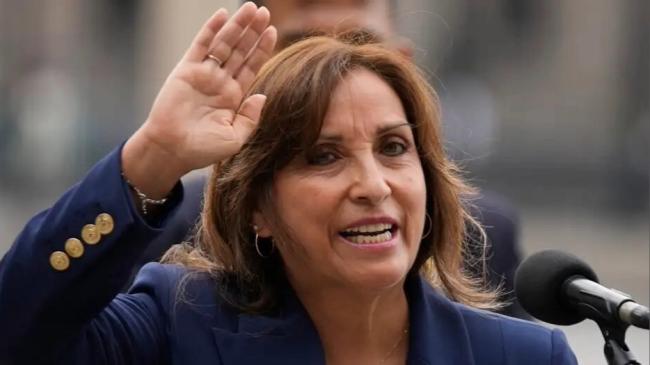 Dina Boluarte, presidenta de Perú.