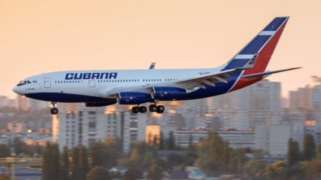 Avión de Cubana de Aviación.